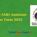 IARI Assistant Recruitment